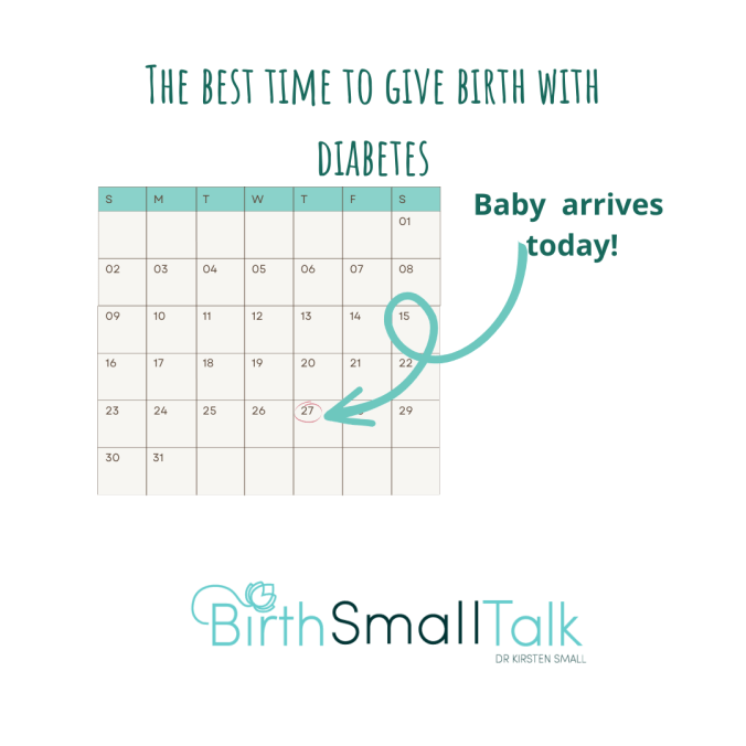 Gestational diabetes and the best time to give birth Birth Small Talk