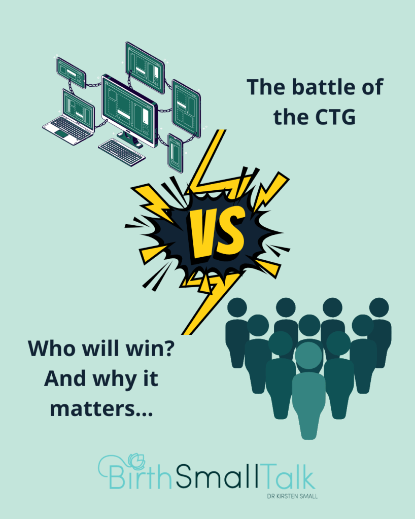 The battle of the CTG. Who will win? And why it matters.
Computers vs people